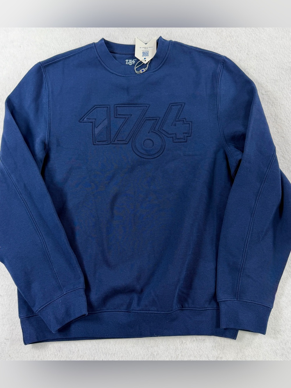 NWT 1764 Golf Oliver Crewneck Sweatshirt Navy Blue Tonal Logo Size Medium